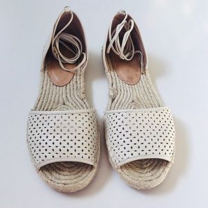 Laser Cut Espadrille Sandals